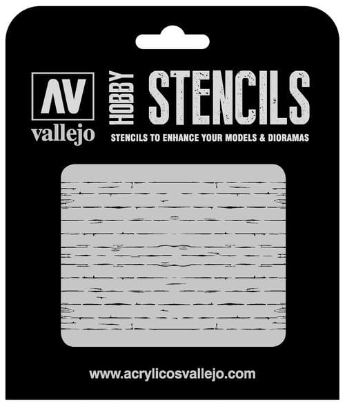 Vallejo Hobby Stencils: Wood Texture Num. 1 - 1:35