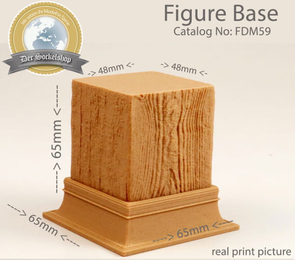 Figurensockel real wood - 48mm x 48mm Standfläche