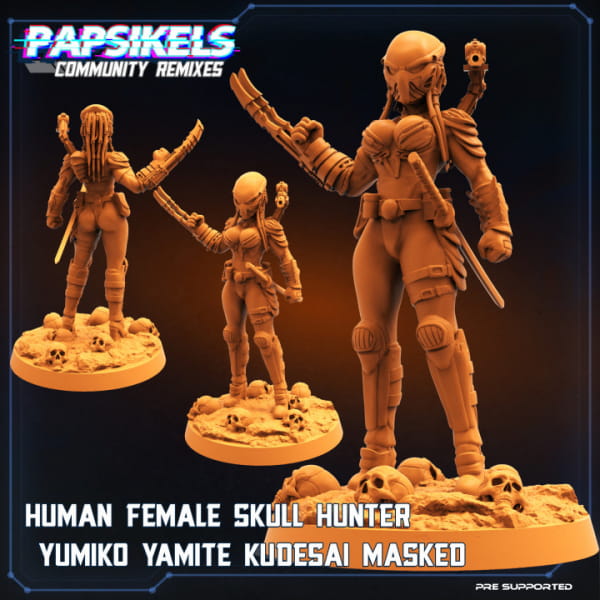 Human Female Skull Hunter Yumiko