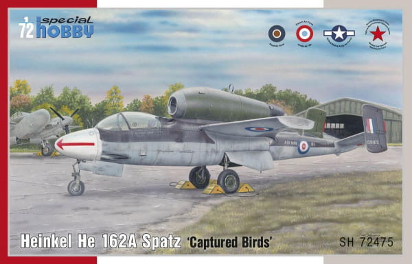 Heinkel He 162A Spatz 'Captured Birds'  / 1:72
