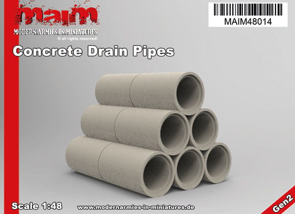 Concrete Drain Pipes / 1:48
