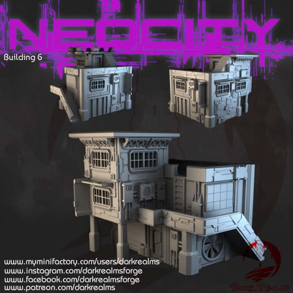 Neo City, Cyberpunk Building #6