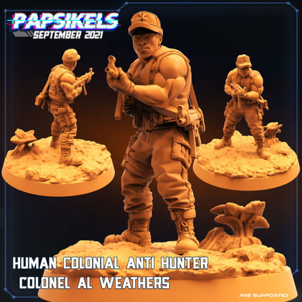 Human Colonial Anti Hunter Colonel AL Weathers