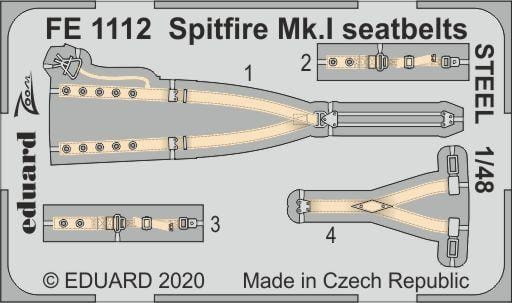 Spitfire Mk. I seatbelts STEEL - Eduard - / 1:48
